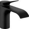 Hansgrohe Vivenis - Páková umývadlová batéria 80 bez odtokovej súpravy, čierna matná 75012670