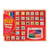 Melissa & Doug - Drevené pečiatky, 26 ks