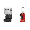 Gaggia New Classic EVO BC + Eureka Helios 65, ferrari red