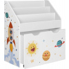 Textilomanie Detská knižnica KIDS 62,5x29,5x70 cm biela