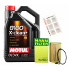 Olejový filter Mann HU 7008 Z + Olej Motul 5W30 Audi Seat Škoda VW 1.6 2.0 TDI