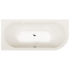 Polysan VIVA L asymetrická vana 175x80x47cm, ivory