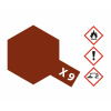 X-9 Brown Gloss 23ml TAMIYA Acrylic - Lesklá hnedá