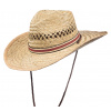 Slamený letný westernový klobúk - JOE Veľkosť: 55 cm (S)