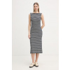 Tommy Hilfiger šaty z viskózy WW0WW49311 tmavomodrá XS