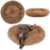 PuppyJoy Donut, okrúhly vankúš pre psa 100cm, veľkosť L, PJ-011, hnedá, HOM-50059