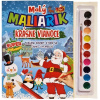 Malý maliarik Krásne Vianoce omaľovánka so štetcom a farbami 9788084445221 Foni book