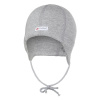 Little Angel Čiapka šmyk zaväzovací plochý šev Outlast® Veľ.1 (36-38cm) Šedá