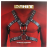 Virgite Love Hit Bondage Harness Mod. 6, čierny koženkový pánsky postroj