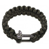 PARACORD - náramok, kovový zámok, šírka 2,3cm - OLIVA, M