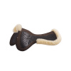 Acavallo Dečka tlmiaca Close Contact Twin Sided Gel Half Sheepskin Edge ACAVALLO, hnedá Veľkosť: 1, Prevedenie: s prírodným barančekom