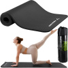 TRIZAND Podložka na jogu fitness 60 x 180 cm čierna
