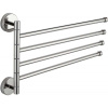 Mexen štvoritý otáčací vešiak na uteráky, chróm - 7039244-00