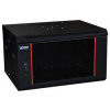 19' OCRACK OCC-12U-45SBK rozvaděč nástěnný 12U/450mm celoskleněné dveře - černý 9352BK Opticord