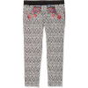 Desigual Dámske nohavice TROUSER Čierna/Biela 38 Dlhé nohavice