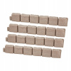 VEVOR Obrzeży Trawnikowych Kamienia 119x10x15,5CM Zestaw 4 Beżowy PE