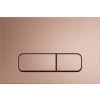 WC tlačidlo pre splachovaciu nádržku MEXEN FENIX 02 rose gold