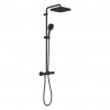 Sprchový systém Grohe Vitalio Comfort Eco s termostatickou batériou, čierny matný 266962431