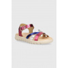 Detské kožené sandále Geox SANDAL SOLEIMA J45GSA.000CF.24.27 fialová EUR 24
