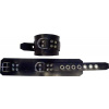 Mister B Rubber Ankle Restraints, čierne putá zo silnej gumy 37 x 8 cm