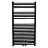 NOVASERVIS 60 x 160cm kúpeľňový radiátor rovný, stredové pripojenie, čierny, 600/1600/RS,5