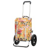 Taška na kolečkách Andersen Royal Shopper Basil Bloom žlutá, kolečka nafukovací 29cm