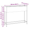 vidaXL Vyvýšený záhradný kvetináč 100x26x82 cm Biela Oceľ - Biela - 260434-277065