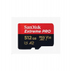 SanDisk micro SDXC karta 512GB Extreme PRO (200 MB/s Class 10, UHS-I U3 V30) + adaptér (SDSQXCD-512G-GN6MA)