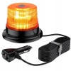 BLESKOVÁ VÝSTRAŽNÁ LAMPA MAJÁK MAGNET 12V 24V SILNÁ ORANŽOVÁ