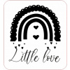 koženkový štítok duha little love Materiál/farba: Káva koženka koženkový štítok