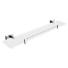Nimco KEIRA polička s ohrádkou 60x11cm chróm/extra číre matné sklo KE 22091BX-60-26