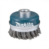 MAKITA D-24153 Misková kefa z oceľového drôtu - splietaný drôt M14 60mm