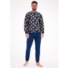 Pánske pyžamo Cornette 457/293 Teddy 6 XXL tmavo modrá