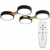 Toolight - LED stropné svietidlo 4-bodové APP527-4C, čierna-hnedá, OSW-08469