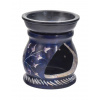 Sanu Babu Kamenná aromalampa, ručne vyrezávaná, modrá, slon, 8x8x10cm