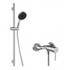 kielle Oudee - Sprchový set s batériou, tyčou, hadicou a sprchovou hlavicou, chróm 10202SN10