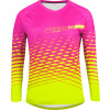 FORCE dres F MTB ANGLE LADY dl. rukáv, růžovo-fluo Velikost: S
