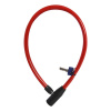 zámek HOOP4, OXFORD (délka 600 mm, průměr lanka 12 mm, červený)
