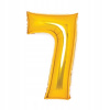 Amscan Fóliový balón číslo 7 zlatý 66 cm