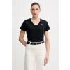 U.S. Polo Assn. tričko dámske bavlnené V-NECK WUP0635 čierna M