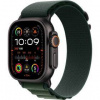 Inteligentné hodinky Apple Watch Ultra 2 GPS + Cellular 49mm čierny titán - tmavo zelený alpský ťah - S (MX4Q3CS/A)