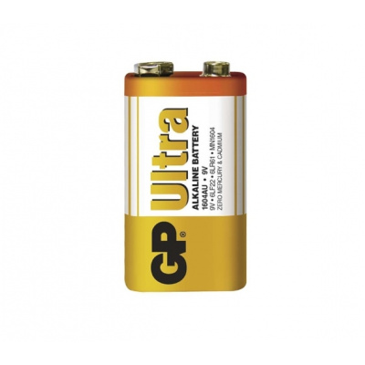 Batéria GP ultra alkalická 9V blok, 1ks/ Fólia
