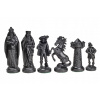 Plastové šachové figúrky štylizované do stredoveku Sunrise Chess & Games