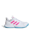 adidas Court Flight Indoor Shoes Womens White/Pink 4 (36.7)