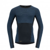 Pánske obojstranné Merino tričko Devold Tuvegga blue M