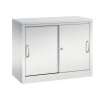 Kancelárska skriňa Acurado - Sideboard, posuvné dvere, 1000 x 400 x 720 mm, bledosivá
