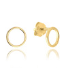 MINET Zlaté náušnice krúžky Au 585/1000 0,85 g