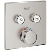 Grohe Grohtherm SmartControl vaňová/sprchová batéria podomietková s termostatom SuperSteel 29124DC0