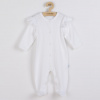 Dojčenský bavlnený overal New Baby Practical biely dievča - 92 (18-24m)