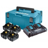 Makita Príslušenstvo - Súprava 9A nabíjačky a 4x aku 18 V LXT 6,0 Ah 198091-4